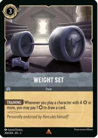 lorcana rise of the floodborn weight set foil