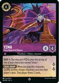 lorcana rise of the floodborn yzma scary beyond all reason foil