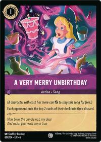 lorcana azurite sea a very merry unbirthday foil