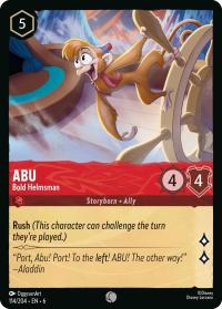lorcana azurite sea abu bold helmsman foil