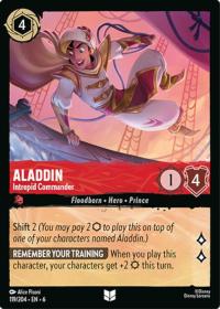 lorcana azurite sea aladdin intrepid commander