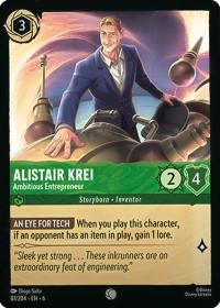 lorcana azurite sea alistair krei ambitious entrepreneur