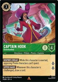 lorcana azurite sea captain hook underhanded