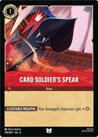 lorcana azurite sea card soldier s spear