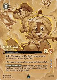 lorcana azurite sea chip n dale recovery rangers alternate art