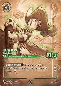 lorcana azurite sea daisy duck pirate captain alternate art