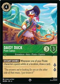 lorcana azurite sea daisy duck pirate captain