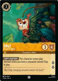lorcana azurite sea dale friend in need foil