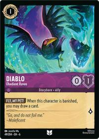 lorcana azurite sea diablo obedient raven