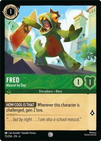 lorcana azurite sea fred mascot by day