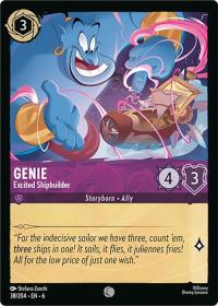 lorcana azurite sea genie excited shipbuilder foil