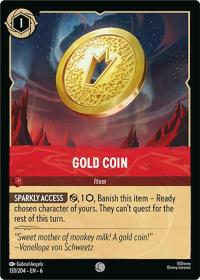 lorcana azurite sea gold coin
