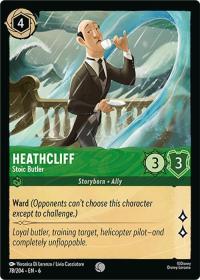 lorcana azurite sea heathcliff stoic butler foil