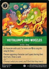lorcana azurite sea heffalumps and woozles foil