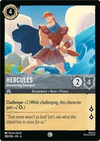 lorcana azurite sea hercules unwavering demigod