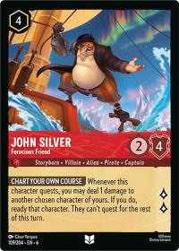 lorcana azurite sea john silver ferocious friend
