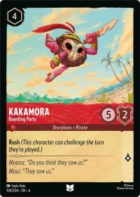 lorcana azurite sea kakamora boarding party foil