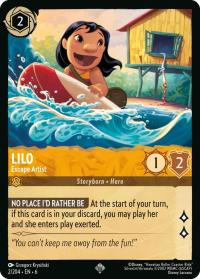 lorcana azurite sea lilo escape artist foil