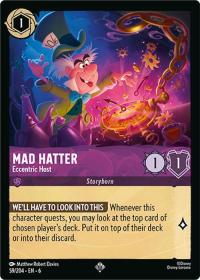 lorcana azurite sea mad hatter eccentric host foil