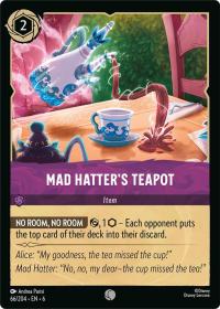 lorcana azurite sea mad hatter s teapot foil