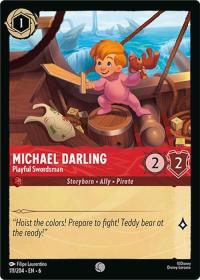 lorcana azurite sea michael darling playful swordsman foil