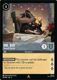 lorcana azurite sea mr big shrewd tycoon foil