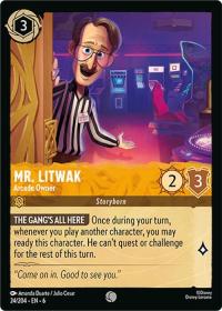 lorcana azurite sea mr litwak arcade owner