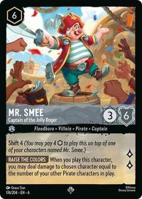 lorcana azurite sea mr smee captain of the jolly roger