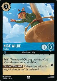 lorcana azurite sea nick wilde sly fox