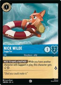 lorcana azurite sea nick wilde soggy fox foil