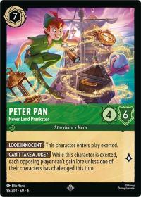 lorcana azurite sea peter pan never land prankster foil