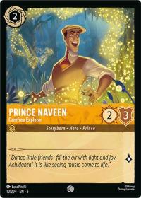 lorcana azurite sea prince naveen carefree explorer foil