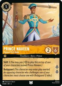 lorcana azurite sea prince naveen vigilant first mate foil