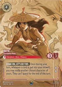 lorcana azurite sea raya kumandran rider alternate art