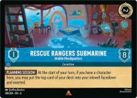 lorcana azurite sea rescue rangers submarine mobile headquarters foil