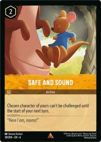 lorcana azurite sea safe and sound foil