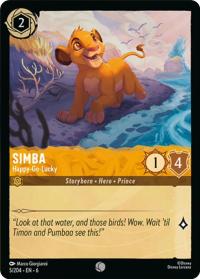 lorcana azurite sea simba happy go lucky