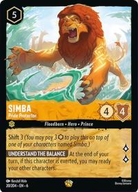 lorcana azurite sea simba pride protector