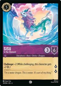 lorcana azurite sea sisu in her element foil