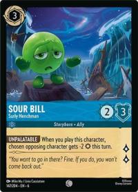 lorcana azurite sea sour bill surly henchman foil