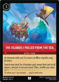 lorcana azurite sea the islands i pulled from the sea foil