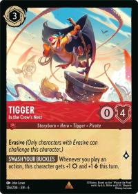 lorcana azurite sea tigger in the crow s nest