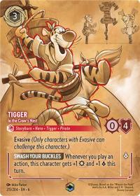 lorcana azurite sea tigger in the crow s nest alternate art