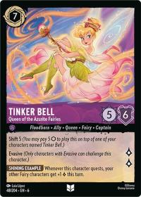 lorcana azurite sea tinker bell queen of the azurite fairies foil
