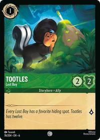 lorcana azurite sea tootles lost boy foil