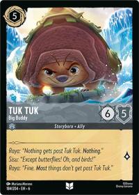 lorcana azurite sea tuk tuk big buddy foil