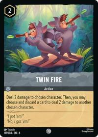 lorcana azurite sea twin fire foil