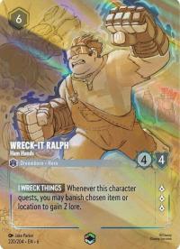 lorcana azurite sea wreck it ralph ham hands alternate art