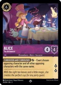 lorcana into the inklands alice tea alchemist foil