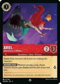 lorcana into the inklands ariel adventurous collector foil